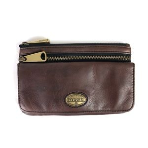 Fossil Leather Bifold Wallet Clutch